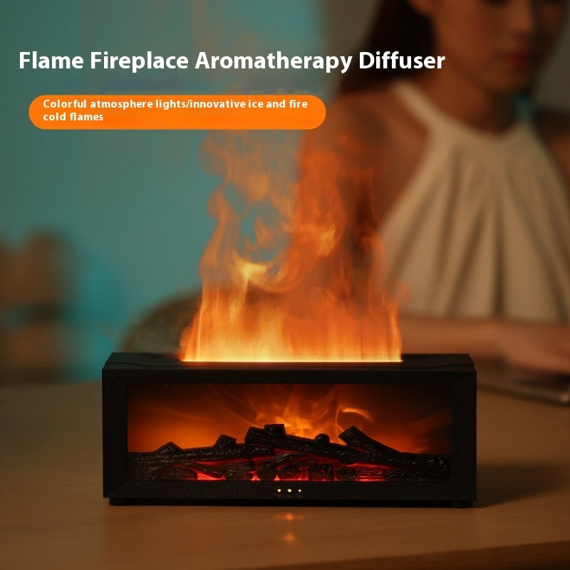 3D Flame Fireplace Aromatherapy Diffuser