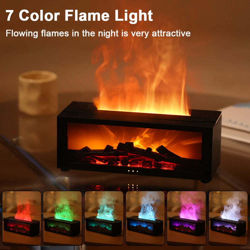 3D Flame Fireplace Aromatherapy Diffuser