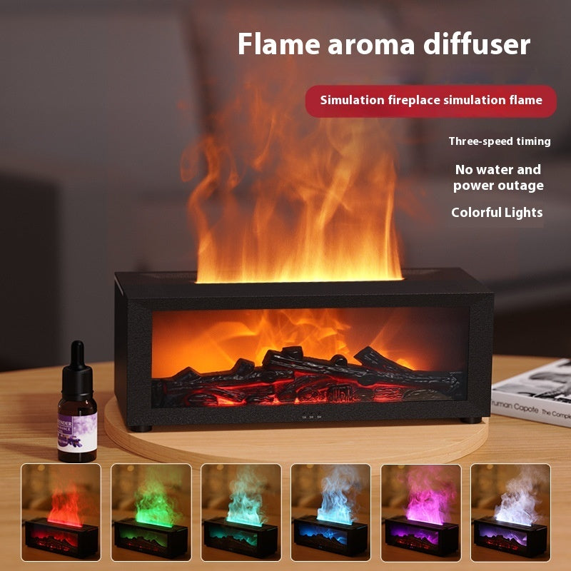 3D Flame Fireplace Aromatherapy Diffuser