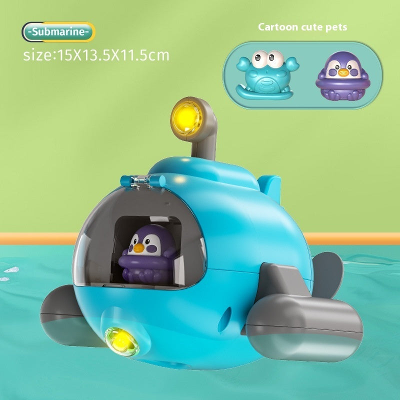 Luminous Catapult Submarine Bath Toy