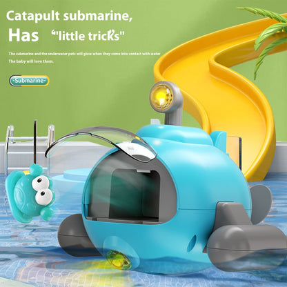 Luminous Catapult Submarine Bath Toy